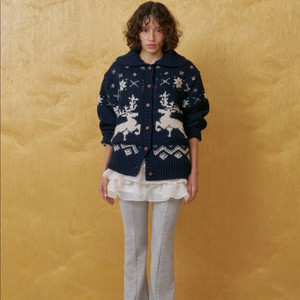 위드아웃썸머 디어 코위찬 가디건(네이비) 이미지