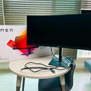 커브드 모니터 HP OMEN 34C 34 WQHD 165hz 이미지