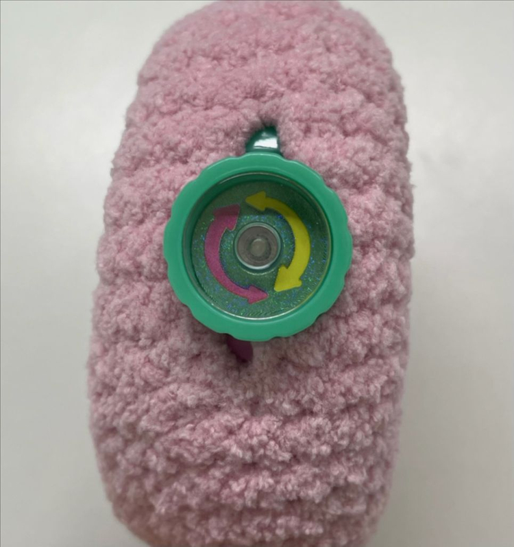 다마고치 파라다이스 뜨개 커버 케이스 핑크 퍼플 소라 이미지