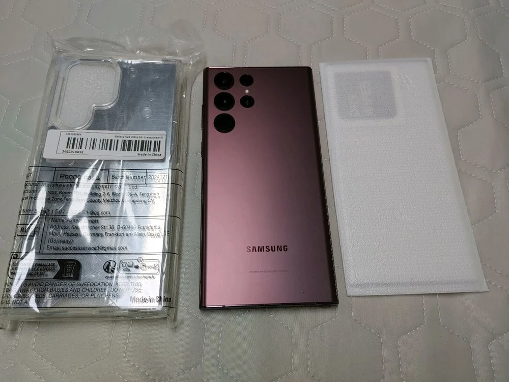 S급 ㅡ 갤럭시 S22 울트라 256GB + 새케이스,강화유리 이미지