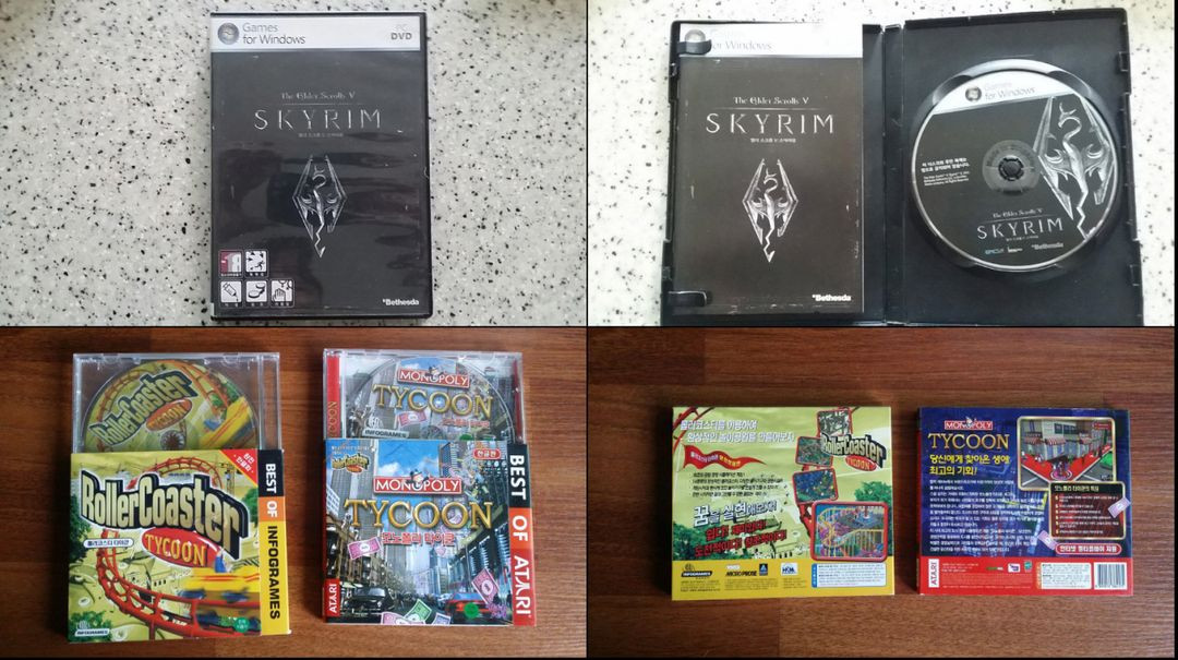 고전 PC 게임 피파 2004, 데빌 메이 크라이4, 해리포터, 반지의 제왕, 브루드워, 워크레프트3, 디아블로2 이미지