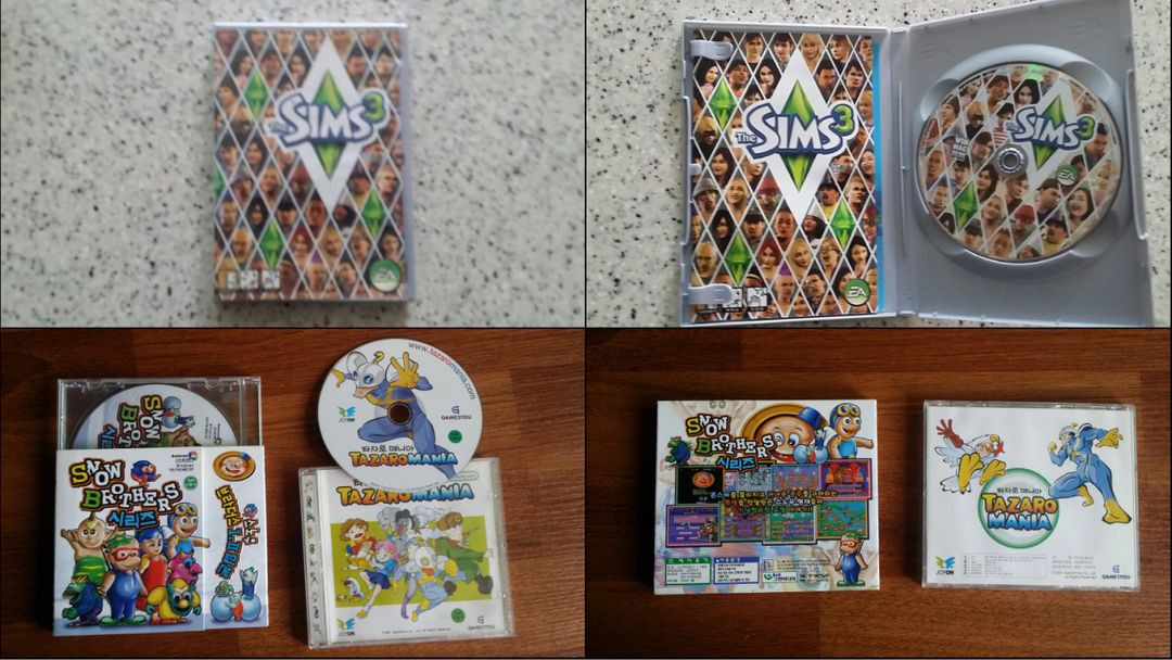 고전 PC 게임 피파 2004, 데빌 메이 크라이4, 해리포터, 반지의 제왕, 브루드워, 워크레프트3, 디아블로2 이미지