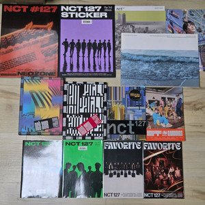13세트 일괄 | NCT127 스티커, 페이버릿, 질주 등등 앨범 굿즈 이미지