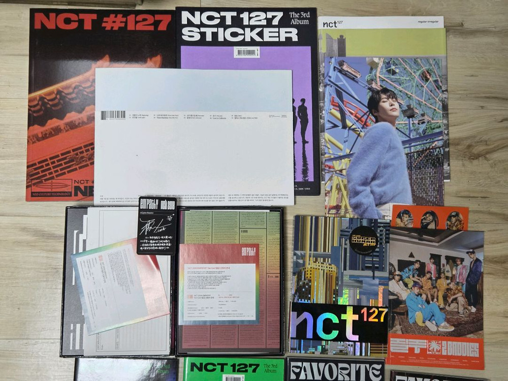 13세트 일괄 | NCT127 스티커, 페이버릿, 질주 등등 앨범 굿즈 이미지