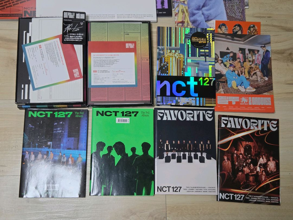 13세트 일괄 | NCT127 스티커, 페이버릿, 질주 등등 앨범 굿즈 이미지