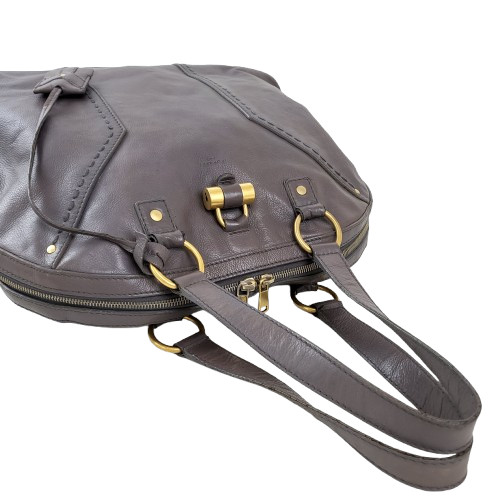 정품 생로랑(입생로랑) 뮤즈백 그레이 라지 이미지