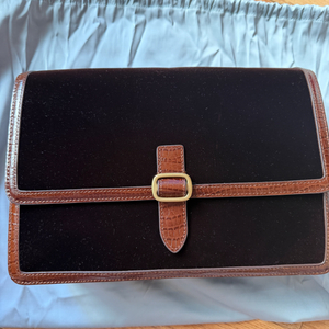 투티에 디코백 벨벳 브라운 라지 이미지