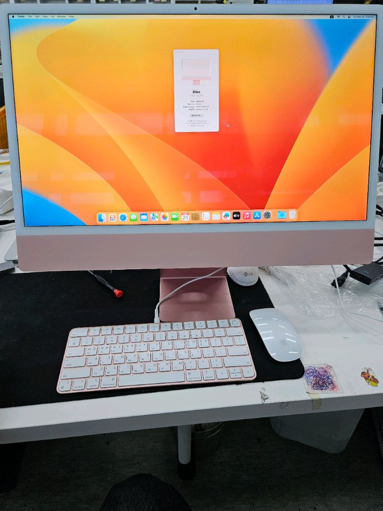 아이맥 24인치 M1 16G 1TB 풀 구성 이미지