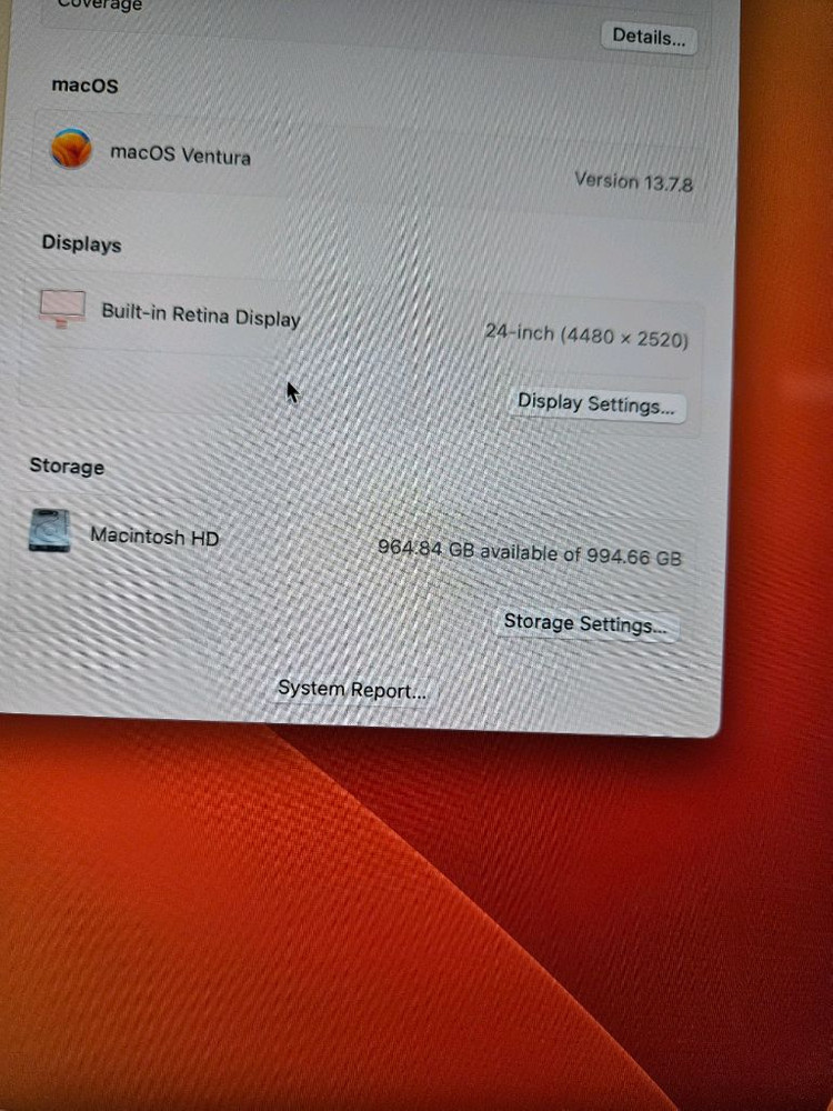 아이맥 24인치 M1 16G 1TB 풀 구성 이미지