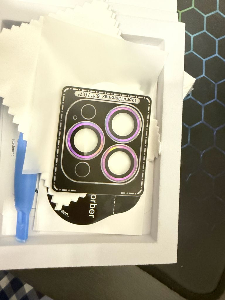 아이폰13프로/프로맥스용 카메라 보호 프레임 2세트 팝니다. 이미지