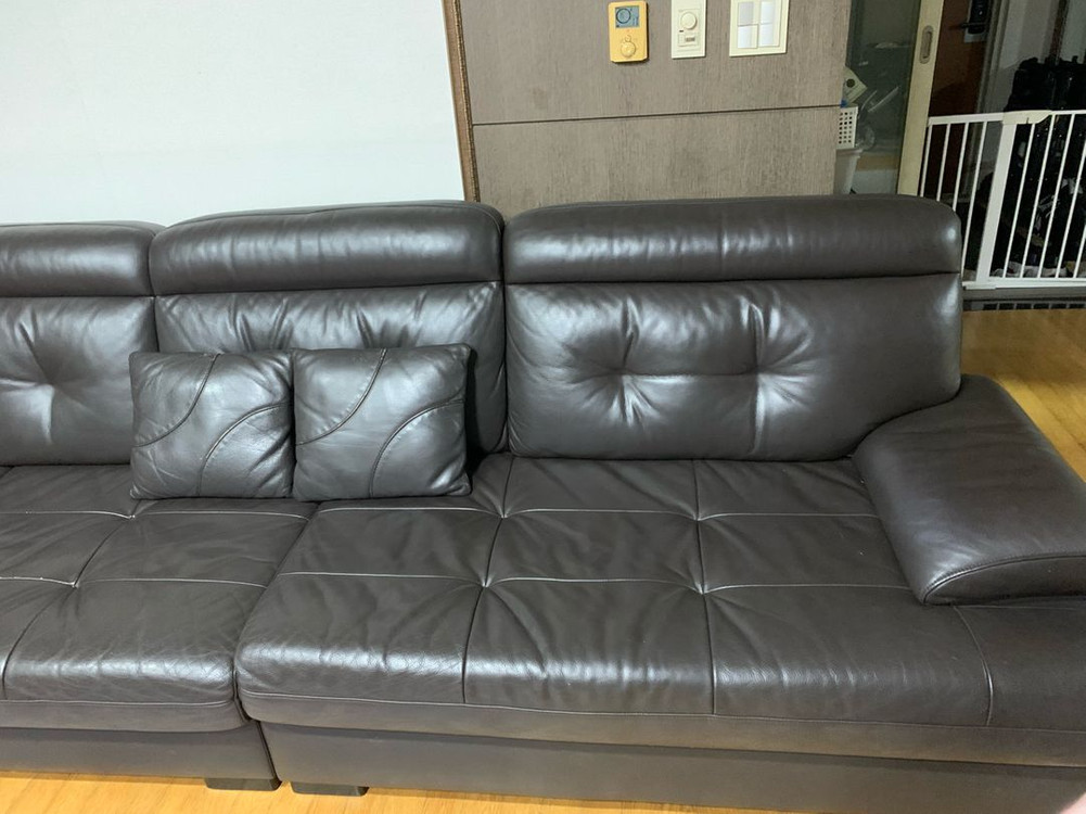 대형 가죽 소파 4~5인용 저렴하게 판매합니다! 이미지