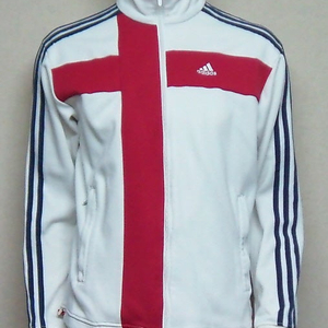 아디다스 정품. 잉글랜드 국대 트랙탑 삼선 니트 풀집업 져지입니다. 춘추용 권장 이미지