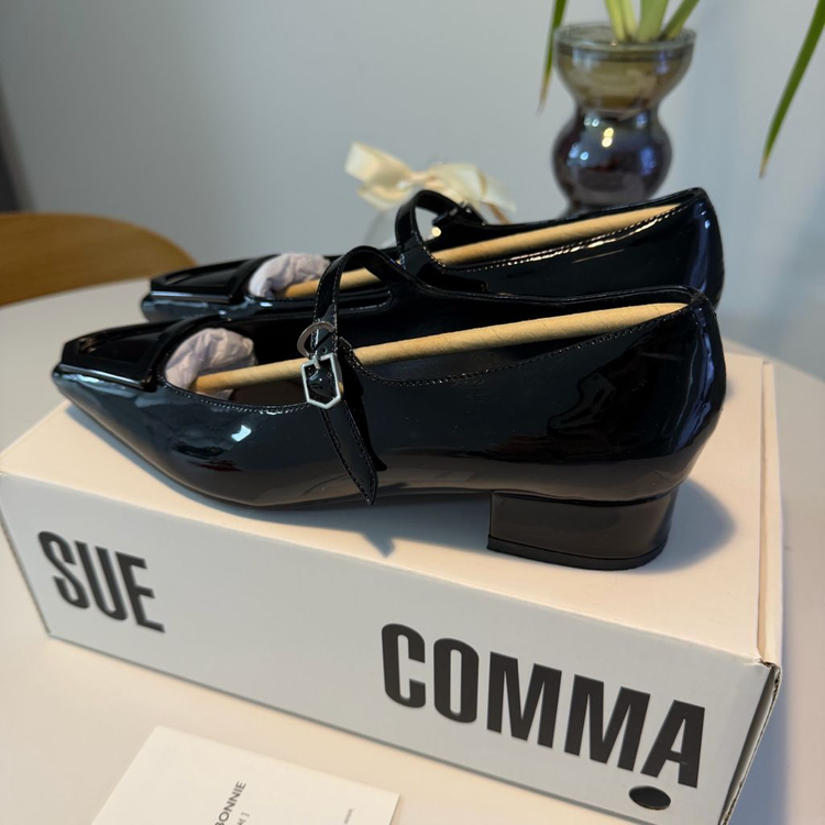 슈콤마보니 플랫 메리제인 슈즈 235-240mm 실착 1회(정가34만원) 이미지