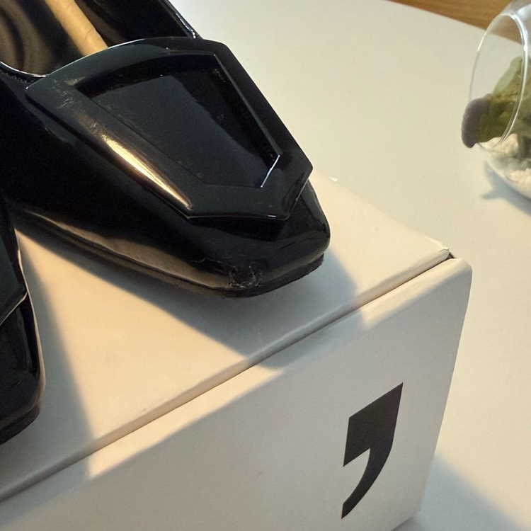 슈콤마보니 플랫 메리제인 슈즈 235-240mm 실착 1회(정가34만원) 이미지