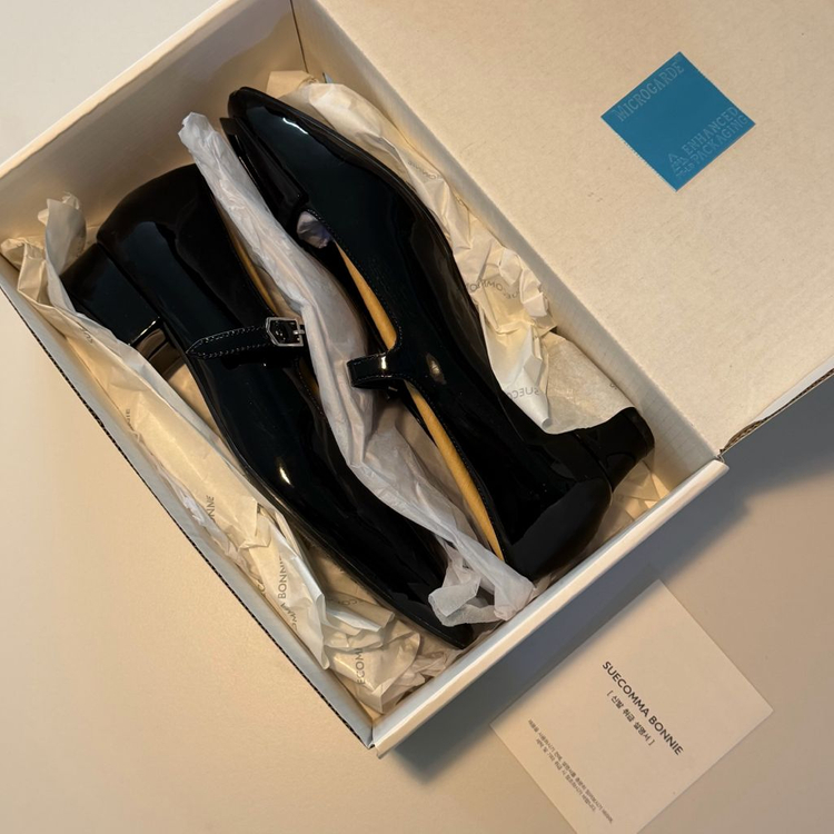 슈콤마보니 플랫 메리제인 슈즈 235-240mm 실착 1회(정가34만원) 이미지