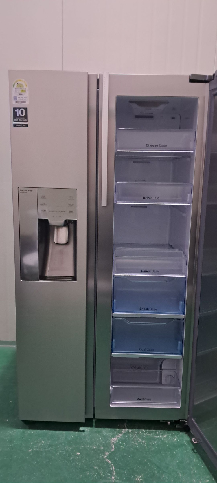 1595 삼성 785L 2도어 정수기양문형냉장고(메탈) 이미지