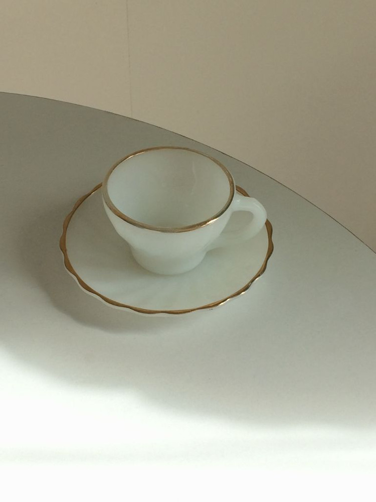 빈티지) 빈티지 앵커호킹 22k 골든쉘 에스프레소잔+소서 이미지