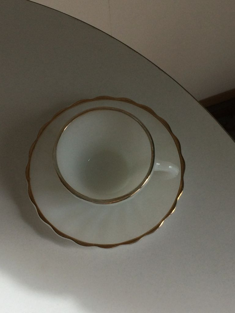 빈티지) 빈티지 앵커호킹 22k 골든쉘 에스프레소잔+소서 이미지