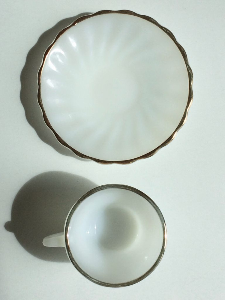 빈티지) 빈티지 앵커호킹 22k 골든쉘 에스프레소잔+소서 이미지