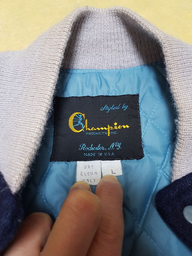 [L] 70년대 빈티지 챔피온 바시티 자켓 MADE IN U.S.A. 이미지