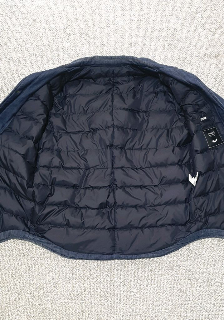 시스템옴므 세미워싱 데님 구스다운 셔츠자켓 판매해요 이미지