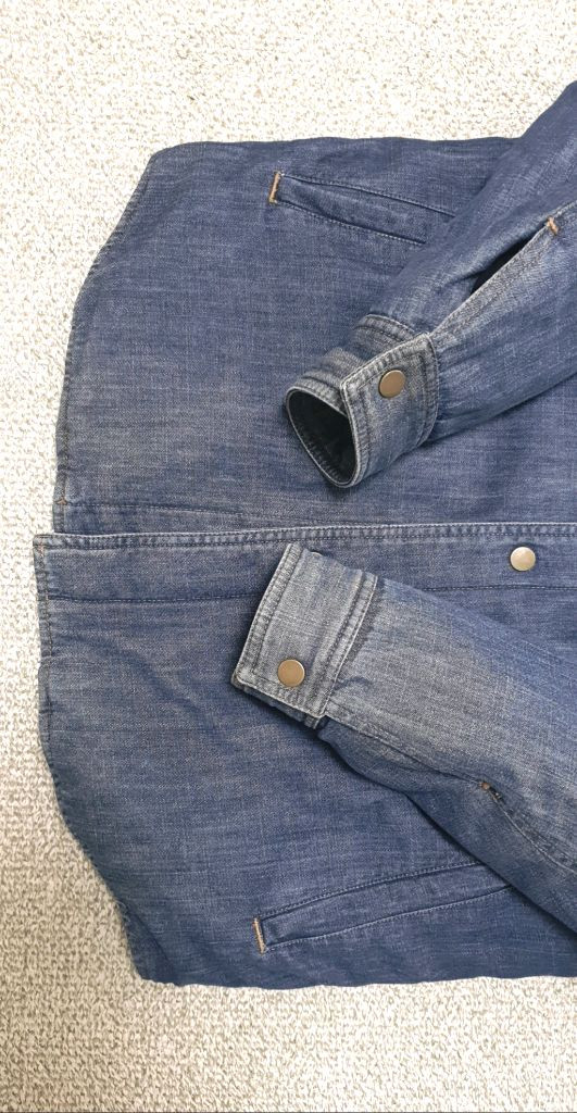 시스템옴므 세미워싱 데님 구스다운 셔츠자켓 판매해요 이미지