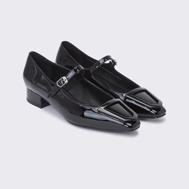 슈콤마보니 플랫 메리제인 슈즈 235-240mm 실착 1회(정가34만원) 이미지