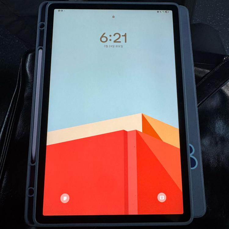 삼성 갤럭시탭 S9 FE+ 플러스 라벤더 (S펜있음) 128GB wifi + 거치케이스 이미지