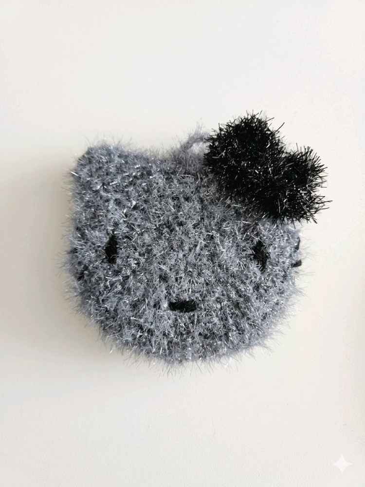 모노크롬 키티 / 베레모곰 핸드메이드 수세미 이미지