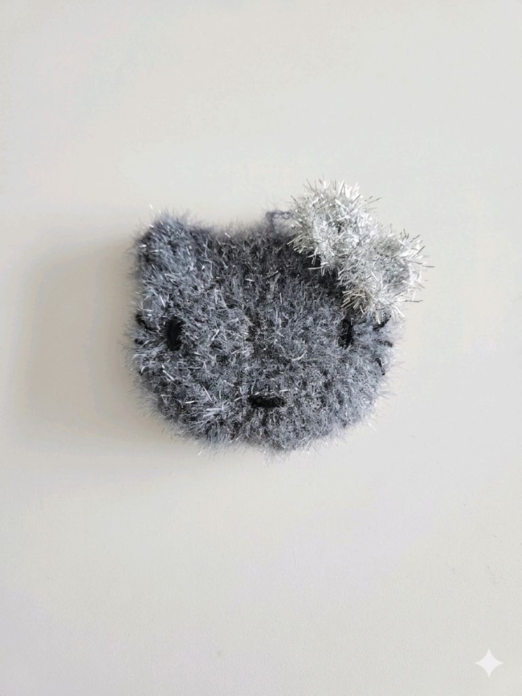 모노크롬 키티 / 베레모곰 핸드메이드 수세미 이미지