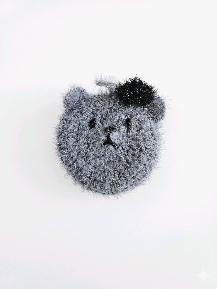 모노크롬 키티 / 베레모곰 핸드메이드 수세미 이미지