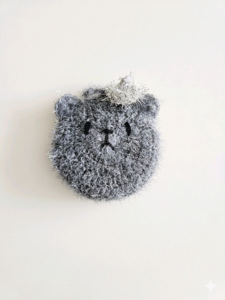 모노크롬 키티 / 베레모곰 핸드메이드 수세미 이미지