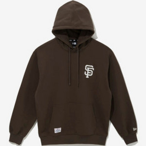 [새상품] 뉴에라 MLB 샌프란시스코 자이언츠 패치드 후드 브라운 이미지