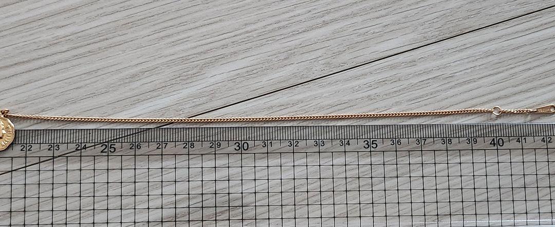 118k 핑크골드 하프체인 반반 체인 코인목걸이 이미지