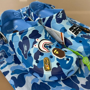 280 크록스 베이프 클로그 옥시전 블루 미시착 새상품 이미지