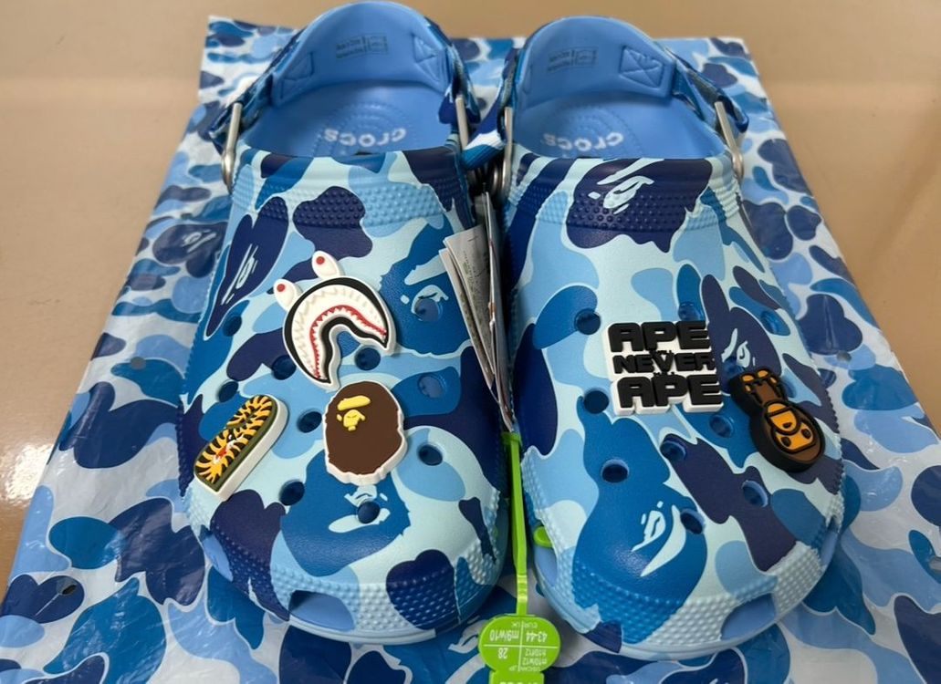 280 크록스 베이프 클로그 옥시전 블루 미시착 새상품 이미지