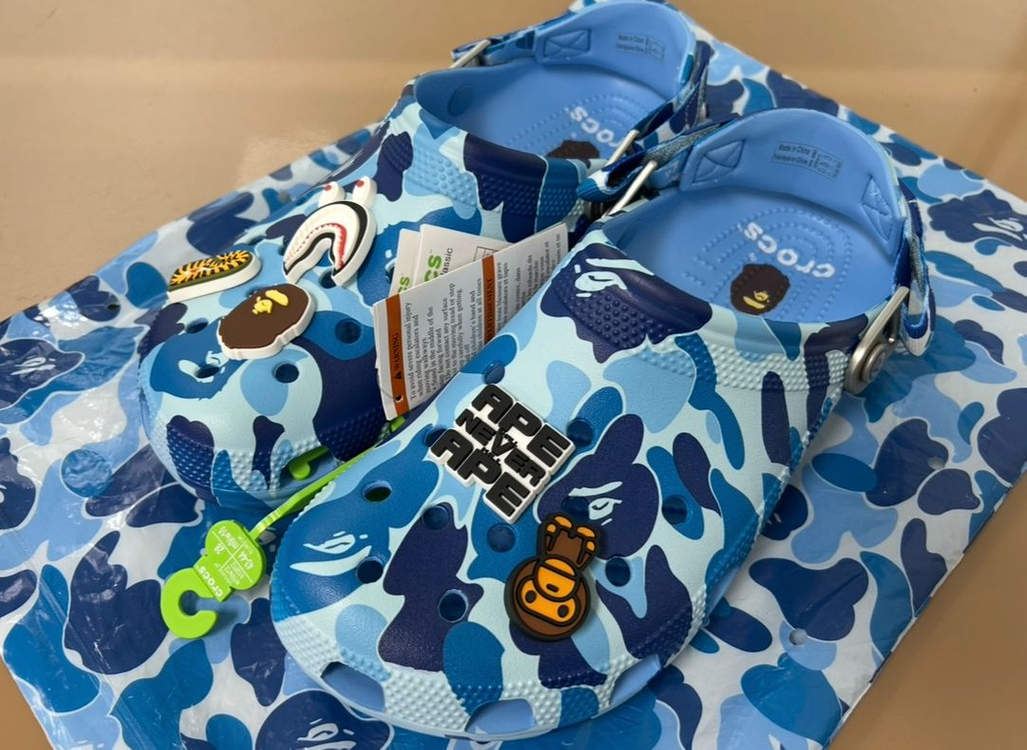 280 크록스 베이프 클로그 옥시전 블루 미시착 새상품 이미지