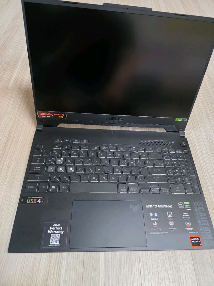 풀구성 ASUS 15.6인치 QHD 게이밍 노트북 라이젠7 RTX4060 이미지