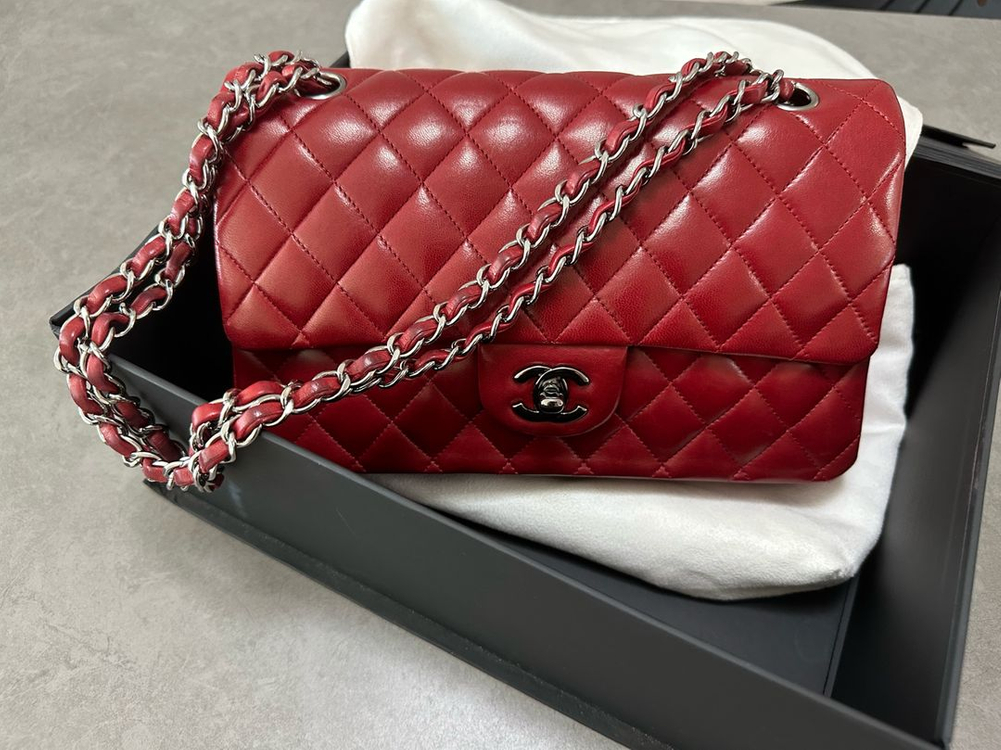 샤넬 램스킨 클래식 미듐 체인 숄더백 이미지