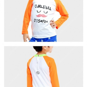 새상품)컬벨&서패스 아동 래쉬가드 상의 남여 8-9세 이미지