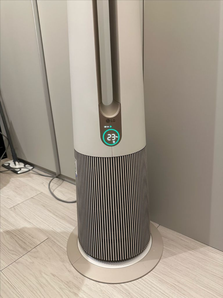 lg 퓨리케어 에어로타워 공기청정기 카밍베이지 이미지
