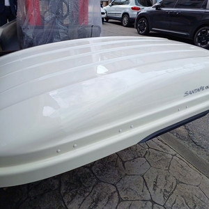 싼타페dm 코토일체형루프박스 화이트 중고 변색 이미지