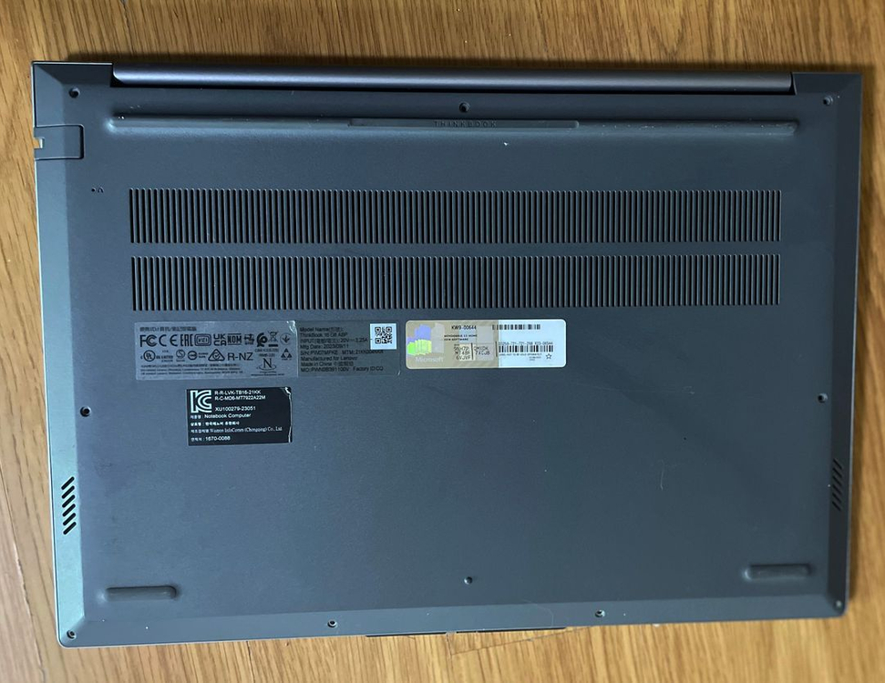 레노보 thinkbook 16 g8 abp 노트북입니다 (부품용) 이미지