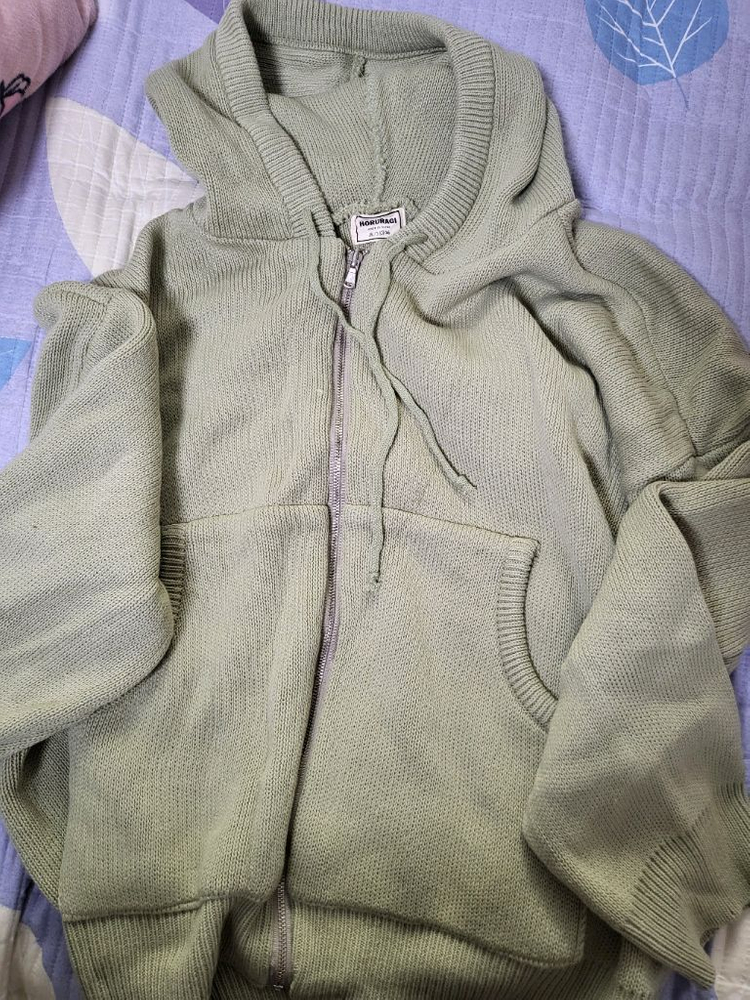 다루세상 니트후드집업 [민트색상.새상품] 이미지