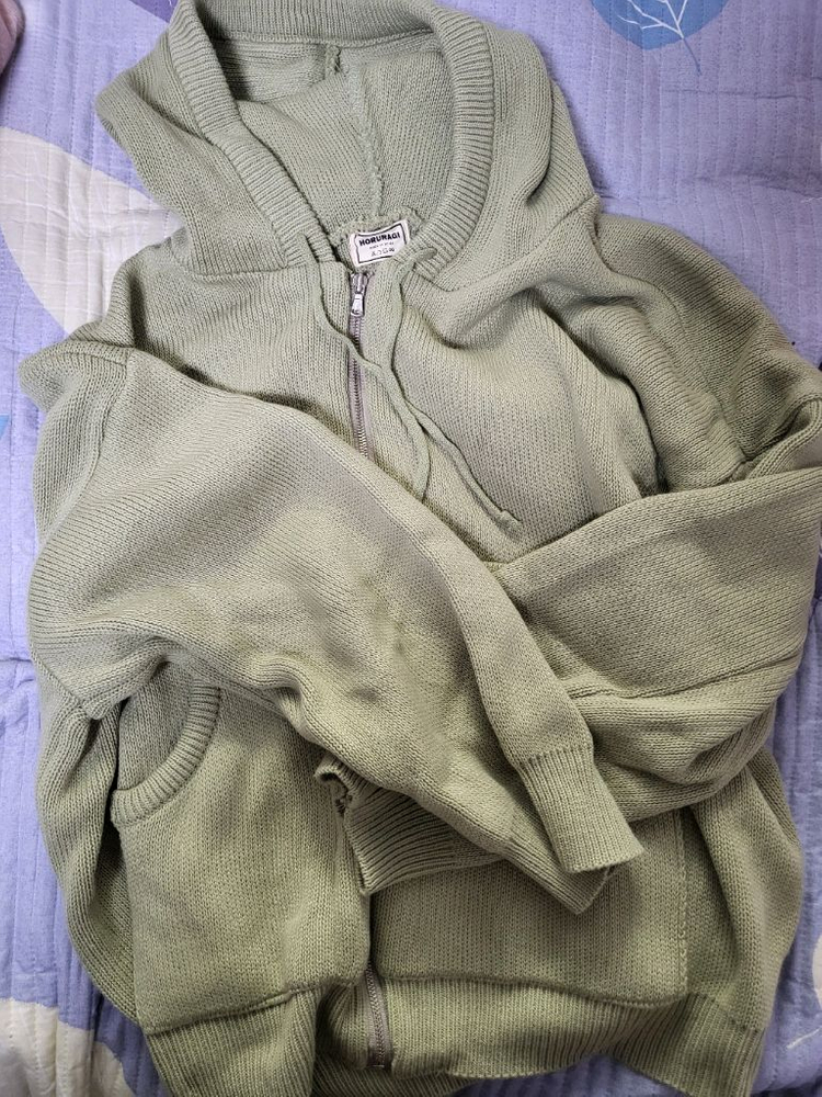 다루세상 니트후드집업 [민트색상.새상품] 이미지