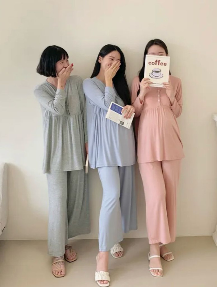 [새상품바지만2개]루시드라잇 긴팔 임부복 바지 2개 이미지