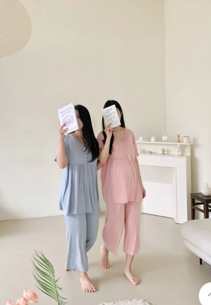 [새상품바지만2개]루시드라잇 반팔 임부복 바지만 2개 이미지