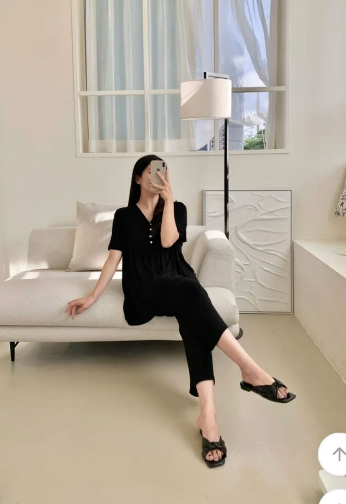 [새상품바지만2개]루시드라잇 반팔 임부복 바지만 2개 이미지