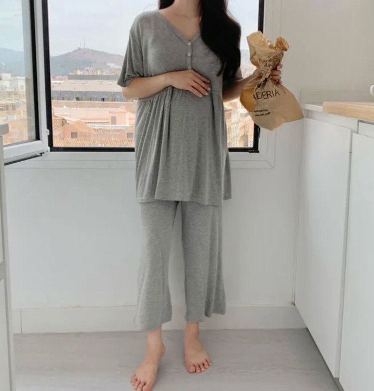 [새상품바지만2개]루시드라잇 반팔 임부복 바지만 2개 이미지