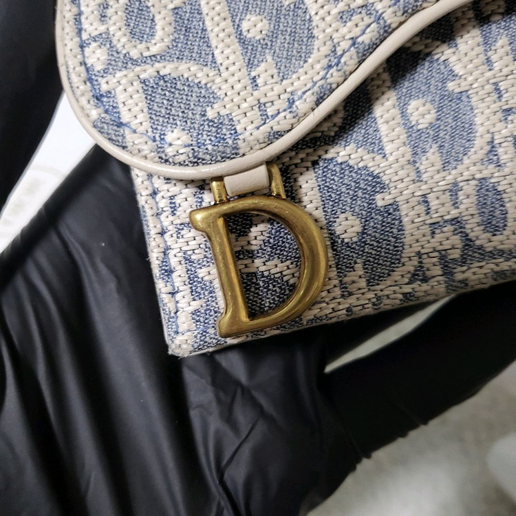 [25년식/한정판] 디올 오블리크 새들 카드지갑 라이트 비스킷 이미지